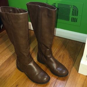Tall brown boots
